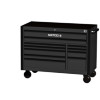 5225RX-SVB - 5S DOUBLE BAY 25" DEEP TOOL BOX SILVER VEIN PAINT W/ BLACK TRIM