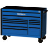 5228RX-DBB - 5S DOUBLE BAY 28" DEEP TOOL BOX SAPPHIRE BLUE PAINT W/ BLACK TRIM