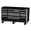 5325RX-BC - 5S TRIPLE BAY 25" TOOL BOX BLACK PAINT W/ CHROME TRIM