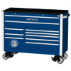 6225RX-DBC - 6S DOUBLE BAY 25" TOOL BOX SAPPHIRE BLUE PAINT W/ CHROME TRIM