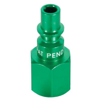 1/4 IN NPT FEMALE GREEN PLUG
