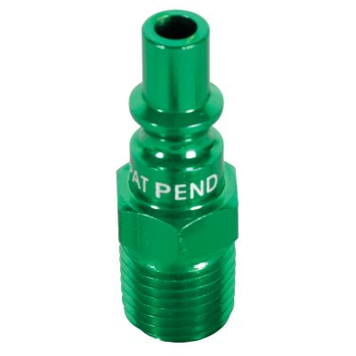 1/4 IN NPT MALE GREEN PLUG