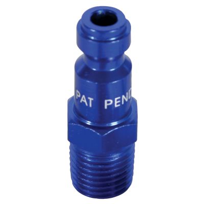 1/4 IN NPT MALE BLUE PLUG