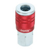73410R - 1/4 IN NPT FEMALE RED COUPLER