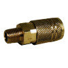 AC21B - 1/4" BRASS NPTM COUPLER