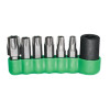 BSBTPTX7A - 3/8" DRIVE 7 PIECE QUIKBIT TAMPERPROOF TORX BIT DRIVER SET