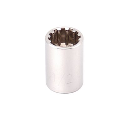 3/8" DR SPLINE SOCKET 1/2"