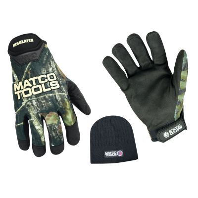 INSULATED CAMO GLOVE LARGE