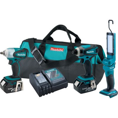 18V LI ION 3 PIECE COMBO KIT