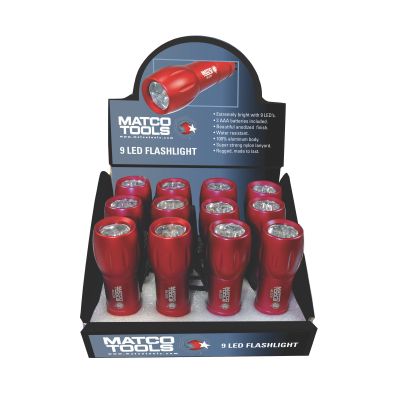 12 MLED9'S IN POP UP DISPLAY