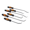 PSXLM6 - 6 PIECE ORANGE EXTRA LONG HOOK 'N' PICK SET