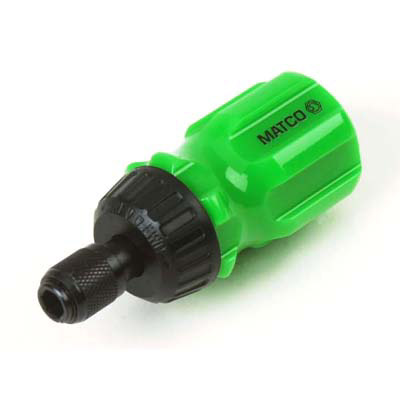 RATCHETING SCREWDRIVER, GREEN