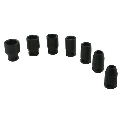 1/4 DR. 6 PT SAE MAG SKT SET