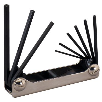 FOLDING HEX KEY 9PC 5/64-1/4"