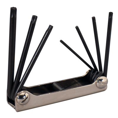 FOLDING TORX KEY 7PC T10-T40