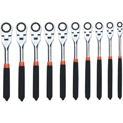 10 PC RATCH SAE FLEX WRNCH SET