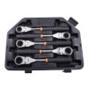 SRFM52P2 - 5 PIECE METRIC 12 POINT FLEXIBLE RATCHETING WRENCH SET