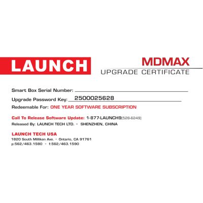1 YEAR SOFTWARE MDMAX