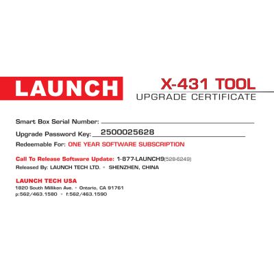 1 YEAR SOFTWARE UPDATE: TOOL