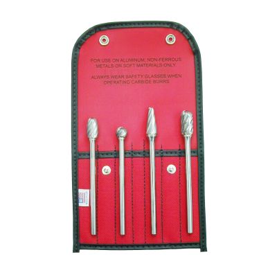 4 PC LONG NF CARBIDE BURR SET