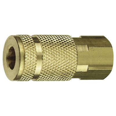 1/4 IN BRASS NPTF COUPLER