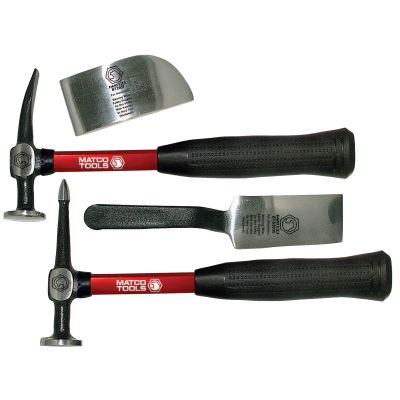 4PC BODY TOOL KIT W/FG HNDL