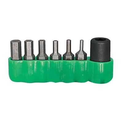 7PC 1/4 METRIC HEX QUICKBIT