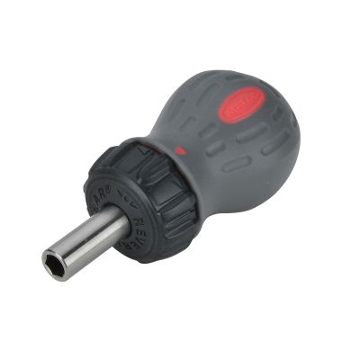 RATCHETING SCREWDRIVER -STUBBY