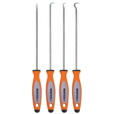4 PC LONG HOOK-N-PICK SET -ORG