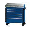 JSC750-DBC - LARGE HEAVY-DUTY SERVICE CART SAPPHIRE BLUE W/ CHROME TRIM