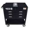 MSC4BK - HD SERVICE CART - BLACK