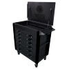 MSC4SVFDA - HEAVY DUTY SERVICE CART FULL DRAWER - SILVER VEIN