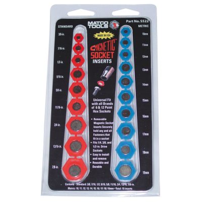 19PC SAE/METRIC MAG SCKT SET