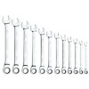S7GRCM12 - 12 PIECE 72 TOOTH METRIC COMBINATION RATCHETING WRENCH SET