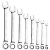 S9GRC8 - 8 PIECE 90 TOOTH SAE COMBINATION RATCHETING WRENCH SET