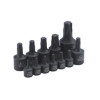 SABCPTX12V - 1/4", 3/8" AND 1/2" DRIVE 12 PIECE TORX IMPACT BIT SOCKET SET