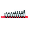 SABP11TPTXA - 1/4" AND 3/8" DRIVE 11 PIECE SAE TAMPERPROOF TORX BIT DRIVER SET