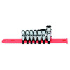SABUXR7R - 1/4" AND 3/8" DRIVE 7 PIECE UNIVERSAL RECESSED TORX SOCKET SET