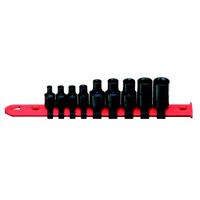 1/4&3/8 9PC RECESS TX SKT SET