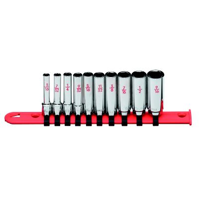 1/4 10-PC DP 6PT SKT SET