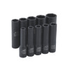 SADP106V - 1/4" DRIVE 10 PIECE  SAE 6 POINT DEEP IMPACT SOCKET SET