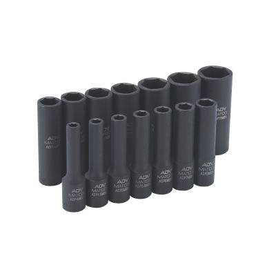 14PC 1/4DR DP MM IMPACT SKT SE