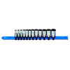 SAIM126T - 1/4" DRIVE 12 PIECE METRIC 6 POINT MID-LENGTH CHROME SOCKET SET