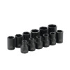 SAMPM126V - 1/4" DRIVE 12 PIECE METRIC 6 POINT MAGNETIC IMPACT SOCKET SET
