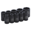 SAP106V - 1/4" DRIVE 10 PIECE SAE 6 POINT IMPACT SOCKET SET