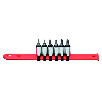6PC 1/4 DR TMPR RES TORX DRIV
