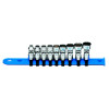 SAUM92RA - 1/4" DRIVE 9 PIECE METRIC 12 POINT UNIVERSAL CHROME SOCKET SET