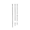 SAXK6TA - 1/4" DRIVE 6 PIECE STANDARD CHROME EXTENSION SET
