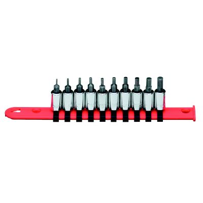 10PC 1/4 SAE HEX BIT SKT SET