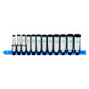 SBDM122TA - 3/8" DRIVE 12 PIECE METRIC 12 POINT DEEP CHROME SOCKET SET